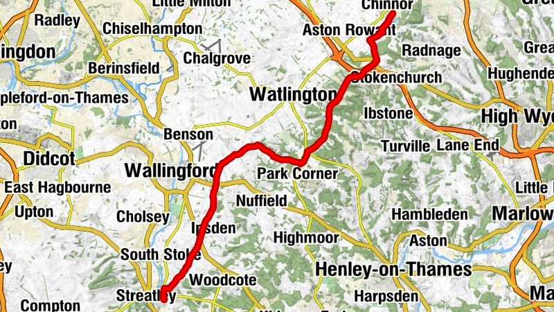 Goring-on-Thames - Swyncombe - Bald Hill - Chinnor