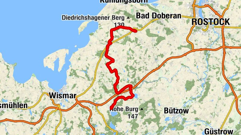 Kröpelin - Gersdorf - Neubukow - Neukloster