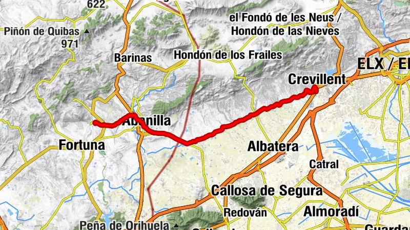 Crevillent - Abanilla - Mahoya - La Fuente
