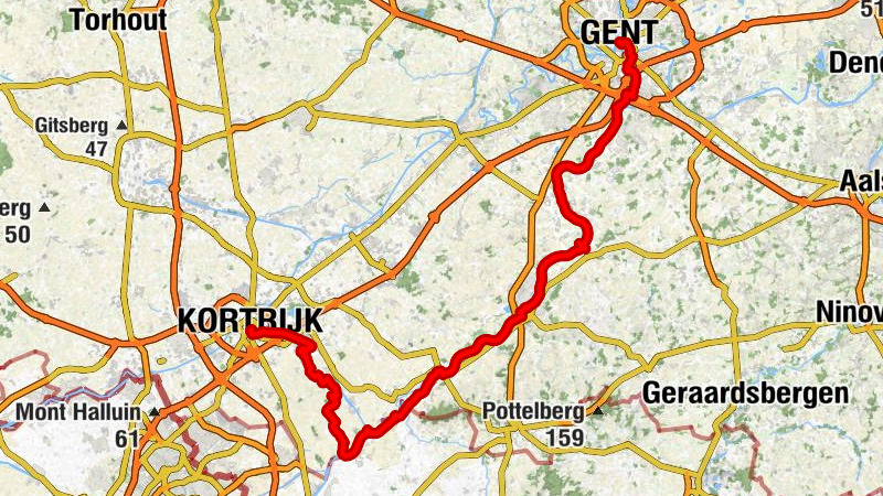 Gent - Sint-Walburgakerk - Sint-Amanduskerk - Sint-Maartenskerk