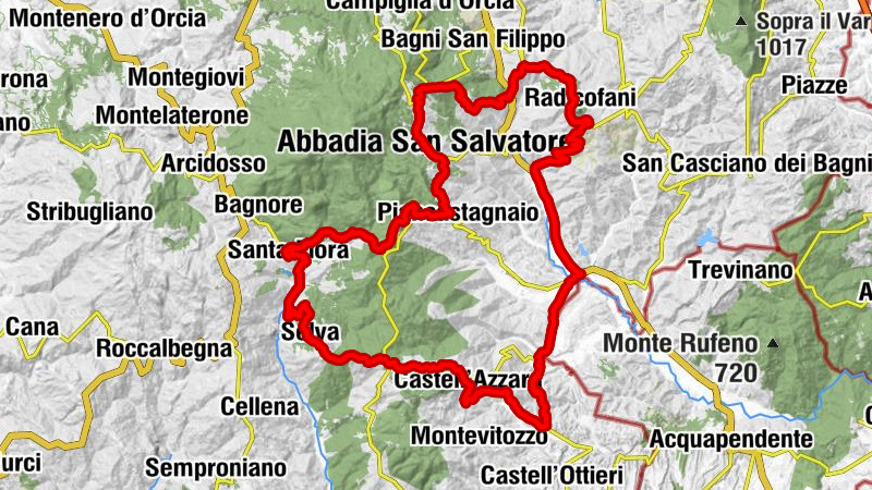 Santa Fiora - Circolino della Selva - Chiesa di San Gregorio Magno alla Sforzesca - Santuario della Madonna di San Pietro