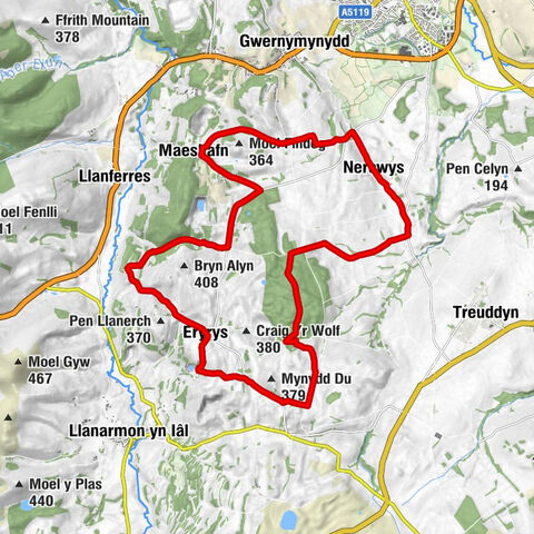 Nercwys - Capel Soar - Llanarmon-yn-Ial