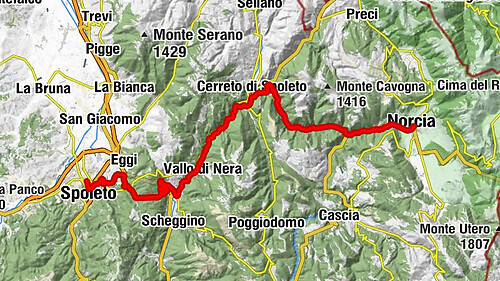 Spoleto - San Pietro - San Martino - Norcia