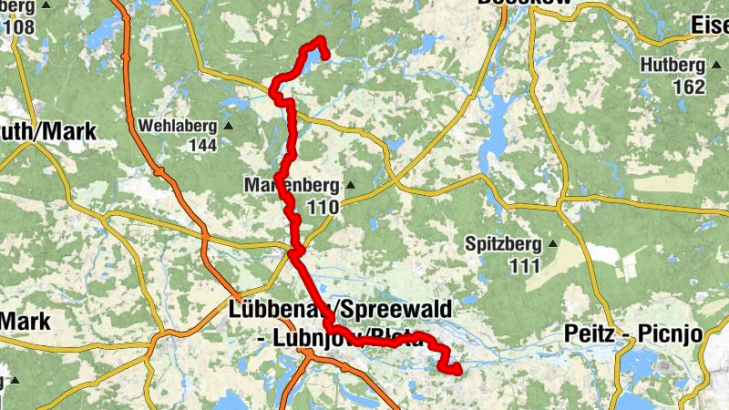 Burg (Spreewald) - Bórkowy (Błota) - Sankt-Nikolai-Kirche - Fachwerkkirche Schlepzig - Alt-Schadow - Stary Škódow