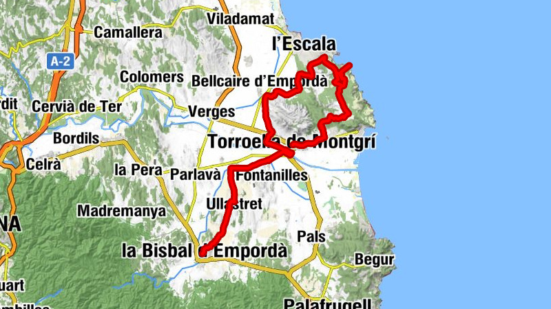 la Bisbal d'Empordà - Can Quel - Santa Maria del Palau - Torroella de Montgrí