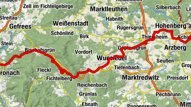 Mainleithen - Matthäus-Kirche - Fatima Kapelle - Schirnding