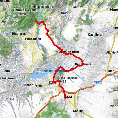 Baza - Zújar - San Marcos - Cortes de Baza