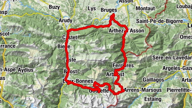 Louvie-Juzon - Auberge de la Vallée d'Ossau - Notre-Dame-des-Neiges de Gourette - Église Saint-Laurent