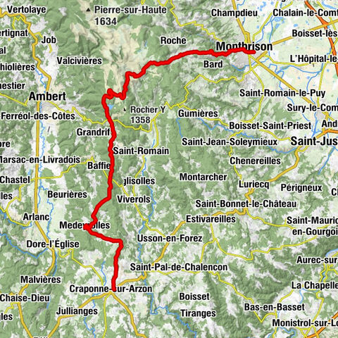 Craponne-sur-Arzon - Église Saint-Bonnet - Pic de Montfroment - Montbrison