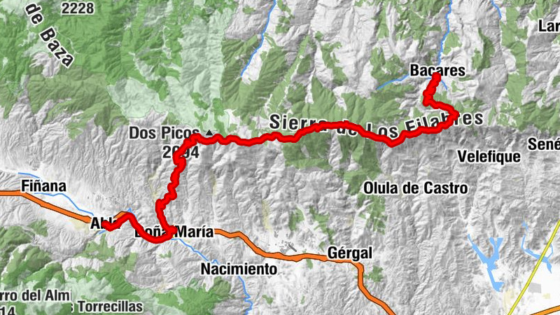 Las Fuentes - Calar Alto - Piedra del Águila - Restaurante Mirasierra