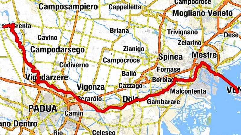 Piazzola sul Brenta - Oratorio San Benigno - Chiesa di Santa Maria Maddalena - Piazzale Roma