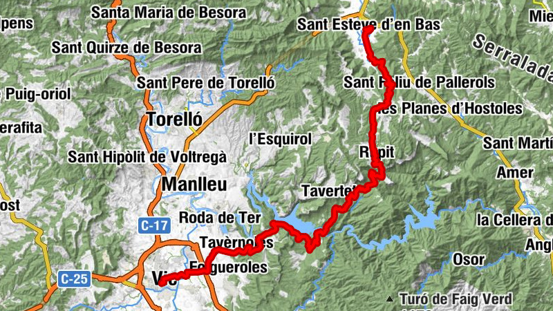 Sant Esteve d'en Bas - Sant Esteve - Puig de la Roca - Vic