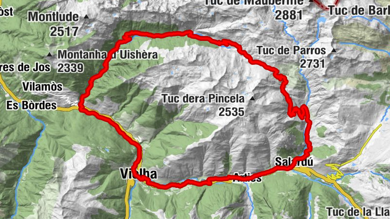Vielha - Sant Sadurní de Betren - Sant Martí de Casarilh - Sant Miquèu