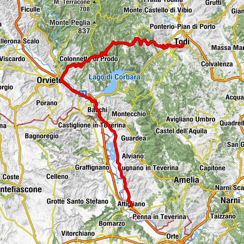 Todi - Chiesa di Santa Maria in Cammuccia - Tempio di Santa Maria della Consolazione - Attigliano