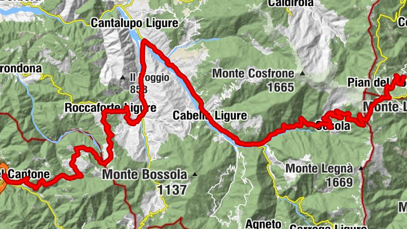 Isola del Cantone - Chiesa di Sant'Antonio - Rifugio delle 4 province - Casale Staffora