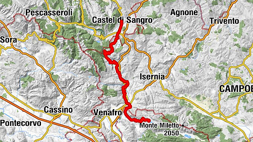 Castel di Sangro - Montenero Val Cocchiara - Botte 40 - Gallo Matese