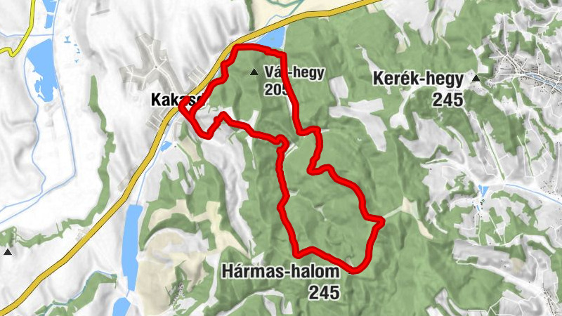 Szent Anna-kápolna - Kakasd - Sötét-völgy - Hármas-halom