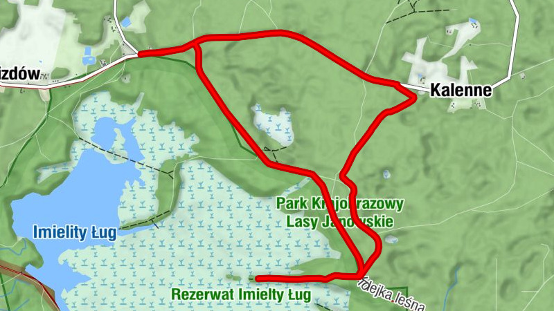 Kalenne - Mała Grępa - Kopczańska Góra - Gwizdów