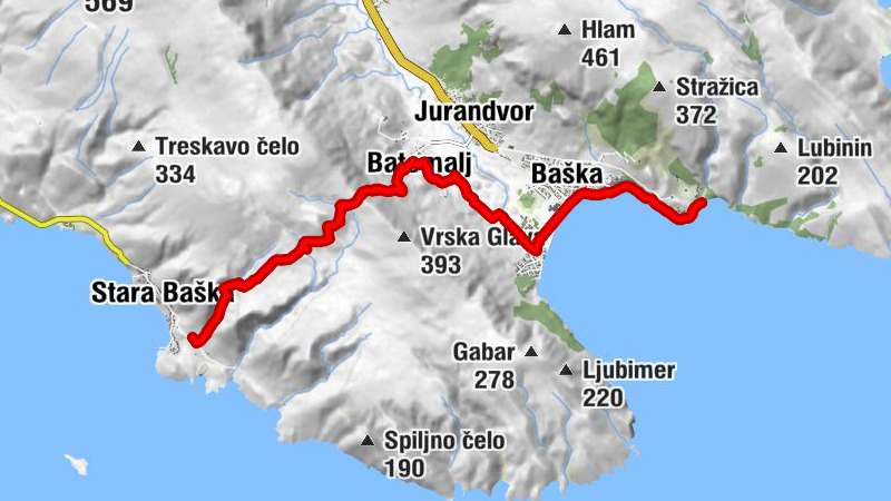 Baška - crkva Presvetog Trojstva - Crkva Sv. Nikole - Vratudih