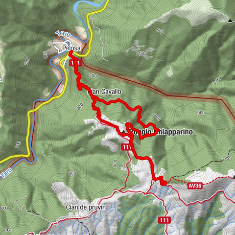 From Il Pellegrino in Pelosa to Passo Chiappareno