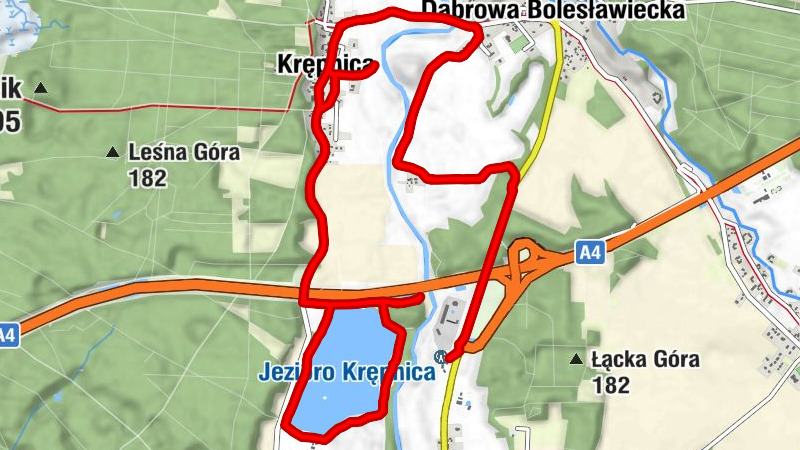 Czerniczów - Dąbrowa Bolesławiecka - Krępnica