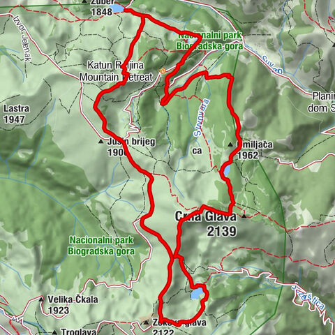 Katun Šiška - Laz - Katun Raković - Barice