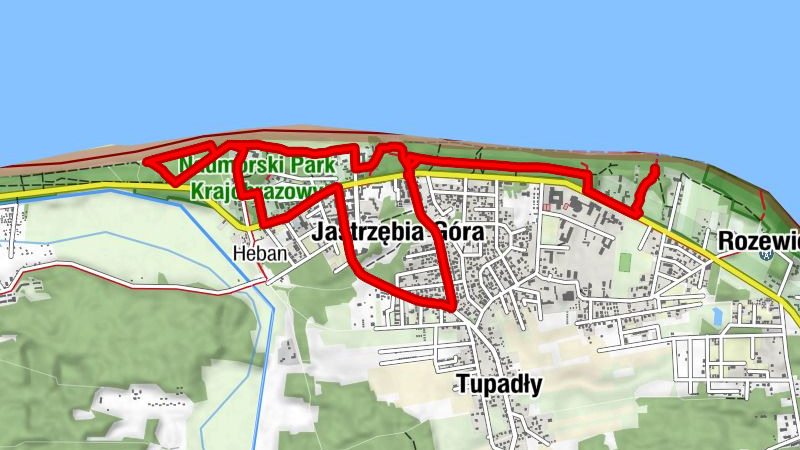 Jastrzębia Góra - Lisi Jar - Jasne Wybrzeże