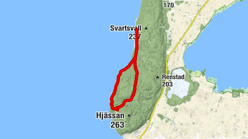 Västra Tollstad - Västra Väggar - Storpissans utlopp - Älvarums udde