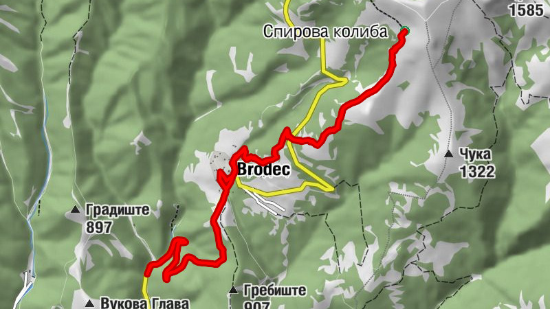 Бродец - Спирова колиба