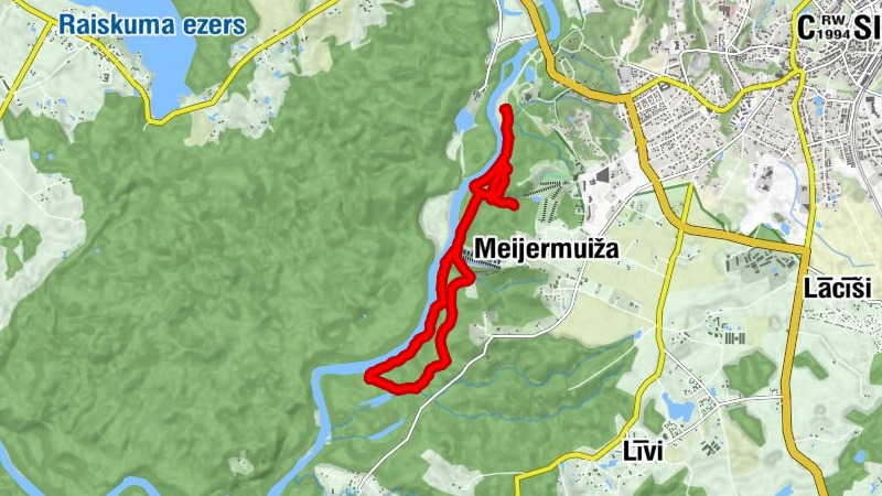 Cēsis - Dzidravots - Līgavas ala - Drabešu pagasts