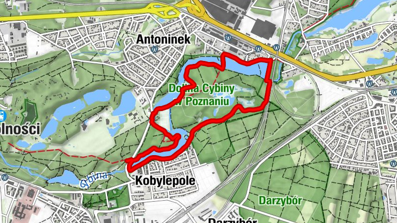 Antoninek-Zieliniec-Kobylepole - Nowy Młyn - Swarzędz - Kobylepole