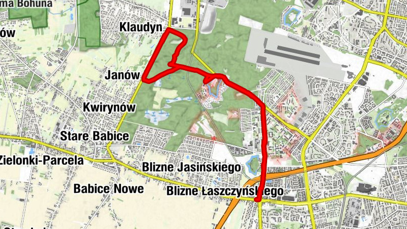 Nowe Górce - Warszawa - Janów - Fort Babice
