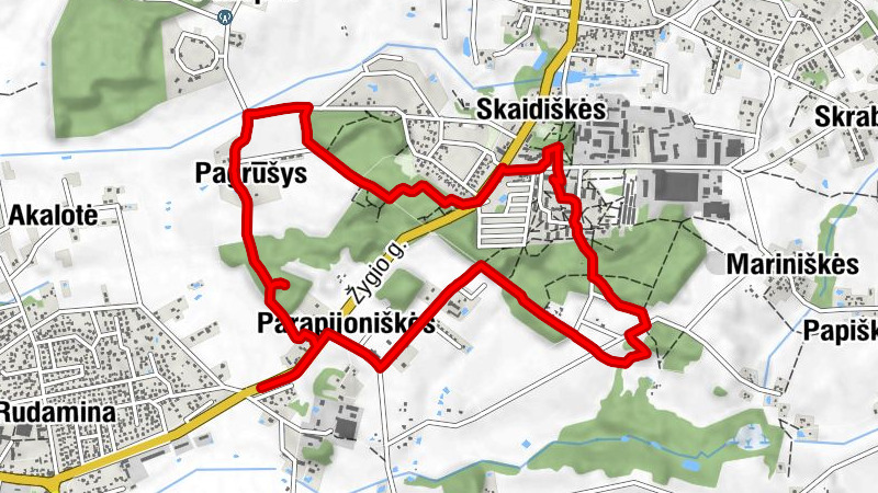 Parapijoniškės - Skaidiškės - Pagrūšys