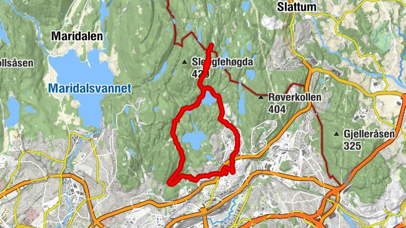 Nedre Ammerud - Øvre Kalbakken - Oslo - Flaen