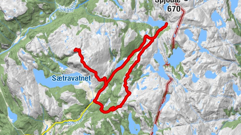 Sætra - Kjedleknuten - Sundmyr - Hest