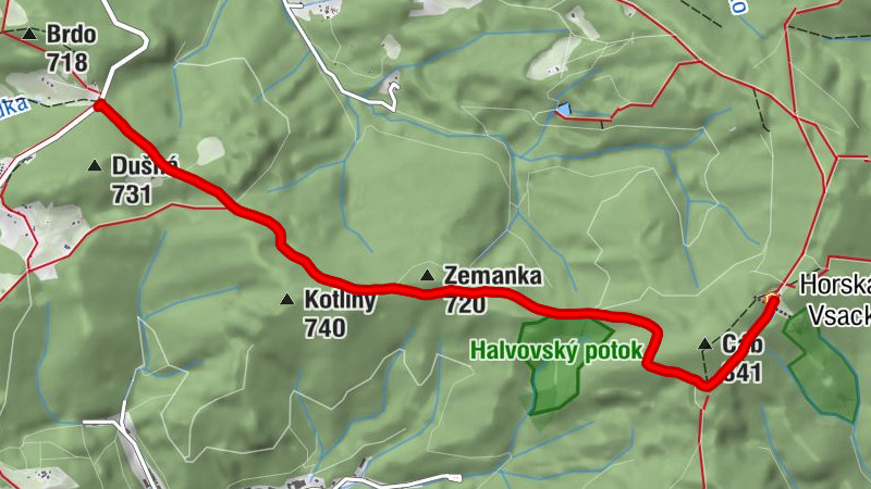 Vsetín - Horská chata Vsacký cáb