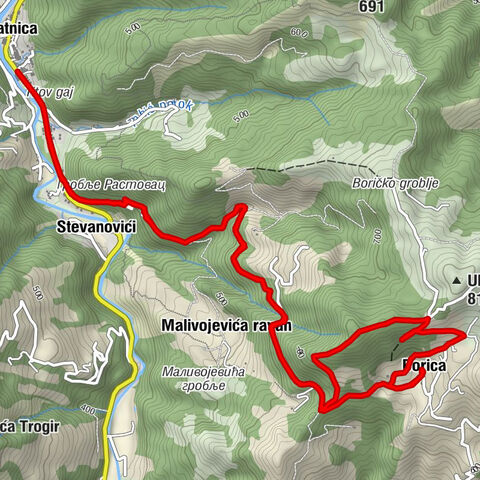 Blatnica - Stevanovići - Malivojevića ravan - Кундалес
