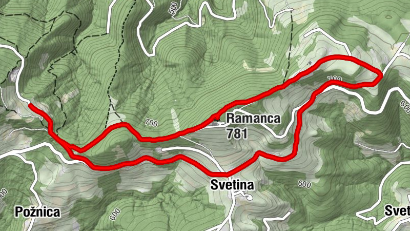 Laško - Požnica - Svetina - Ramanca