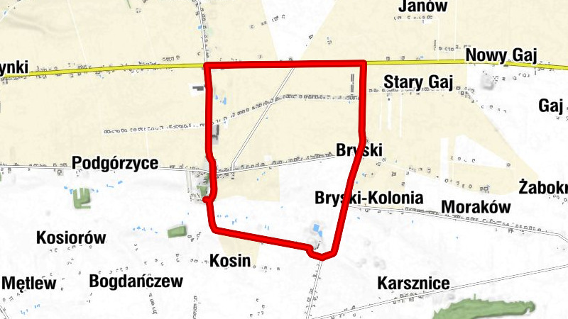 Kozia Noga - Góra Świętej Małgorzaty - Bryski-Kolonia