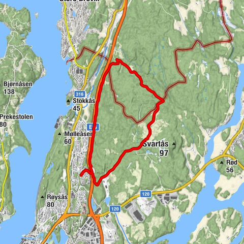 Moss - Skredderåsen - Åvangen