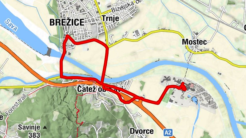 Brežice - Gostilna Budič - Čatež ob Savi