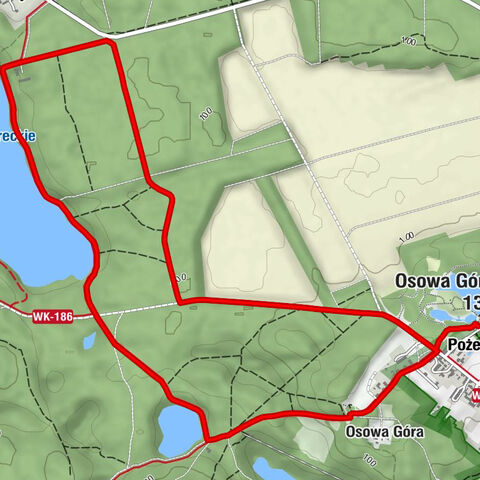 Mosina - Osowa Góra - Jeziory - Pożegowo