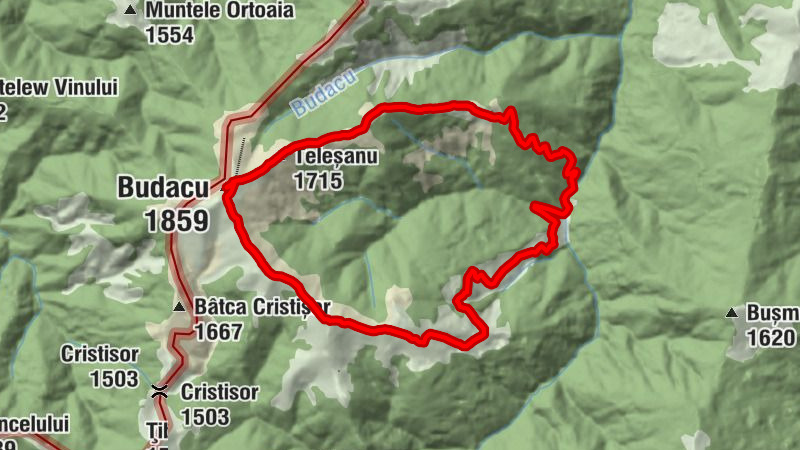 Borca - Budacu - Piatra Borcuței - Muntele între Borci