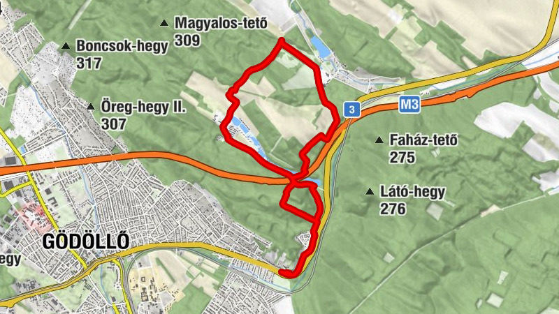 Máriabesnyő - Incső - Pap Miska-kút - Babatpuszta