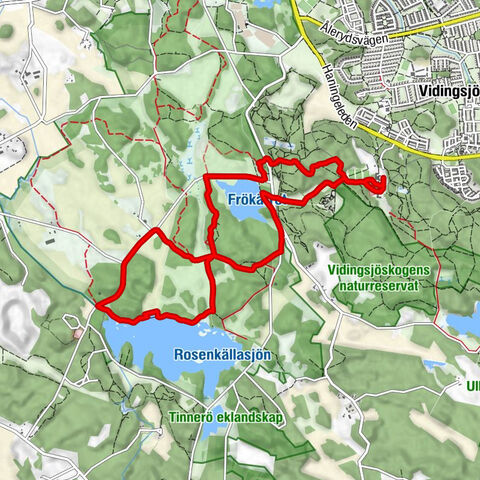 Vidingsjö motionscentrum - Tinnerö - Fröberget