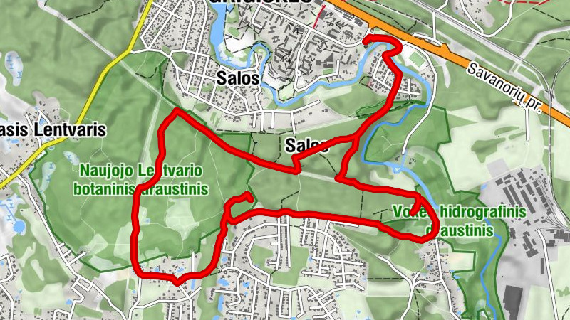 Grigiškės - Salos - Sakalų kalvos