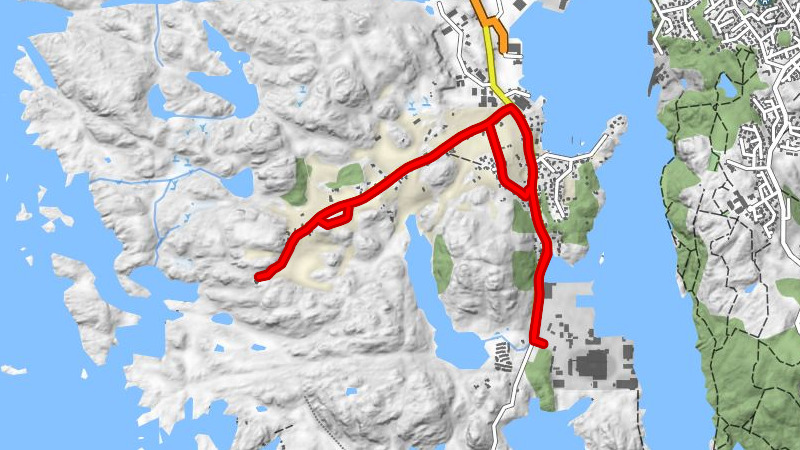 Eigersund - Løyning - Sæstad - Hovland