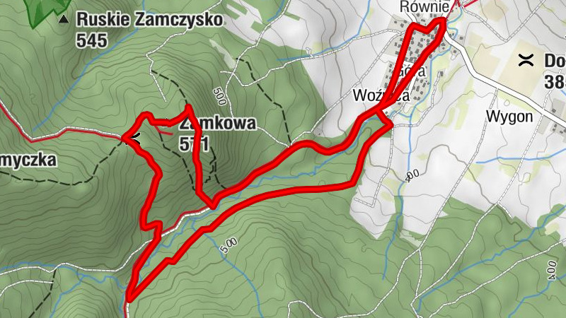 Mrukowa - Kaplica pw. Matki Kościoła - Gródek - Zamkowa