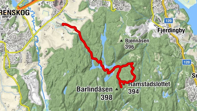 Lørenskog - Lille Østby - Lillestrøm - Ramstadslottet