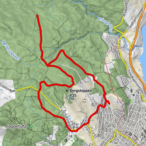 Gjøvik - Bergstoppen - Tranbergrønningen